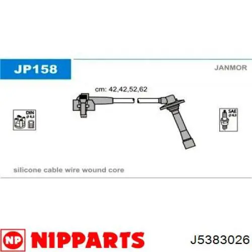 Дріт високовольтний Nipparts J5383026