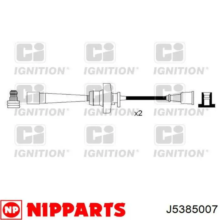 J5385007 Nipparts дріт високовольтні, комплект