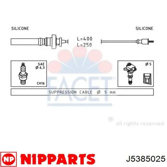 Високовольтні дроти 530124 Maxgear