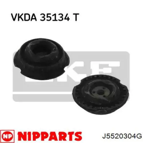J5520304G Nipparts Амортизатор задній, лівий