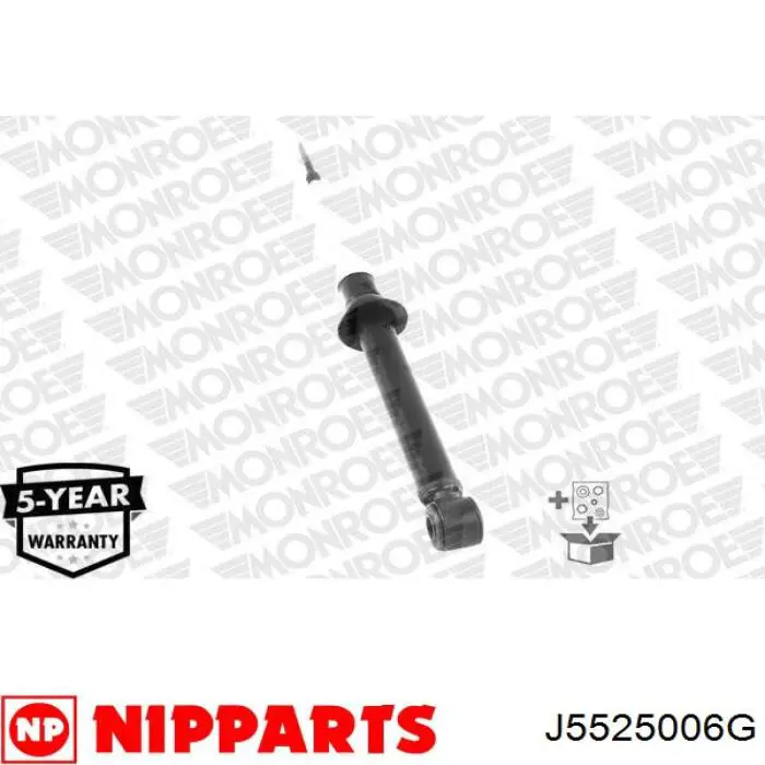 Амортизатор задній Nipparts J5525006G ціна, від 34.13 USD