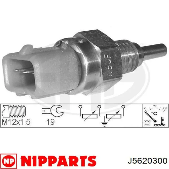 Термодатчик охолоджуючої рідини Nipparts J5620300 ціна, від 4.97 USD