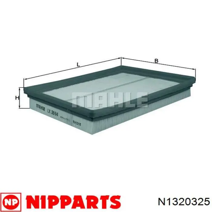 Фільтр повітряний N1320325 Nipparts