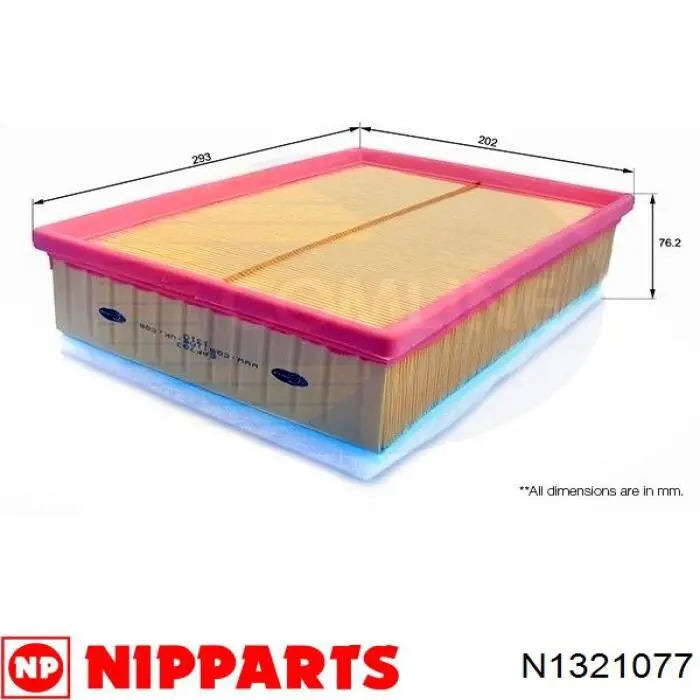 N1321077 Nipparts фільтр повітряний