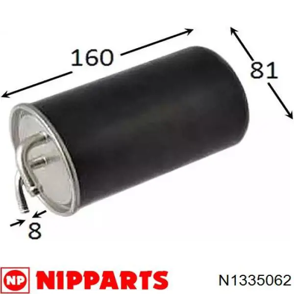 Купити N1335062 Nipparts Фільтр-відстійник палива грубої очистки