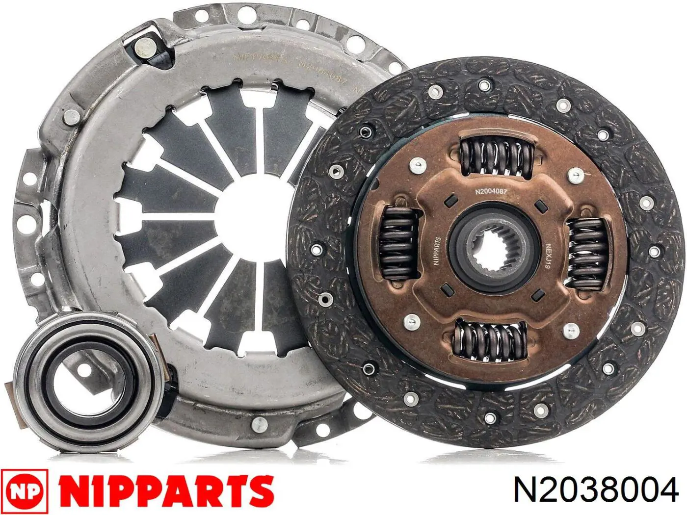 Комплект зчеплення (3 частини) Nipparts N2038004 ціна, від 186.25 USD