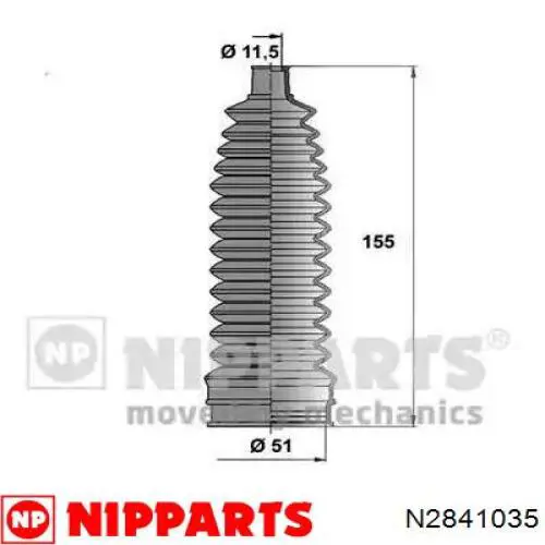 N18TI10Z RBI Пильник рульової