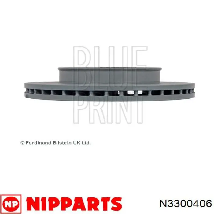 Диск переднього гальма Nipparts N3300406 ціна, від 43.93 USD