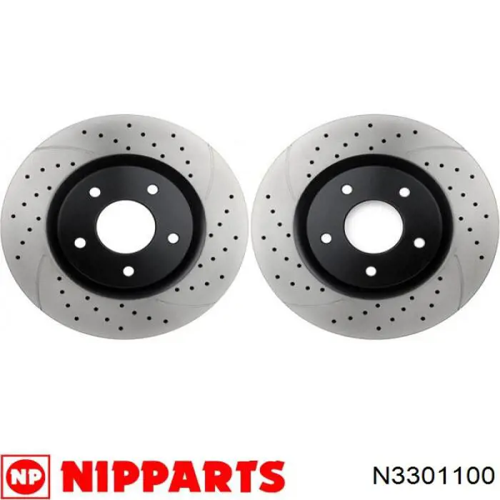 Диск переднього гальма Nipparts N3301100 ціна, від 36.36 USD