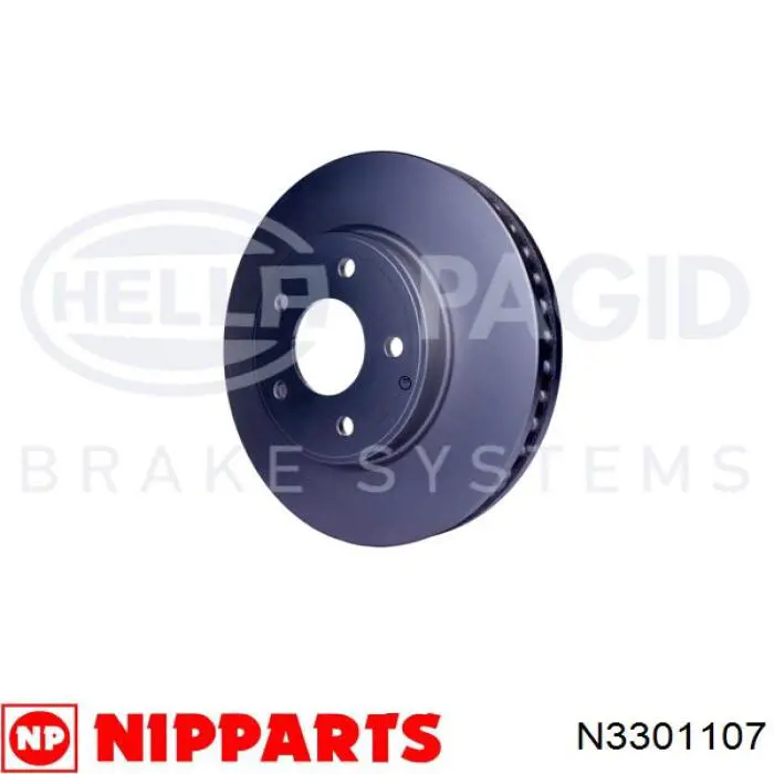 Диск гальмівний передній Nipparts N3301107