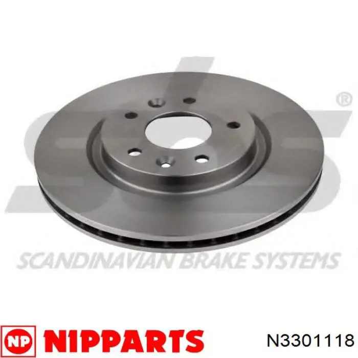 Диск переднього гальма Nipparts N3301118 ціна, від 59.13 USD