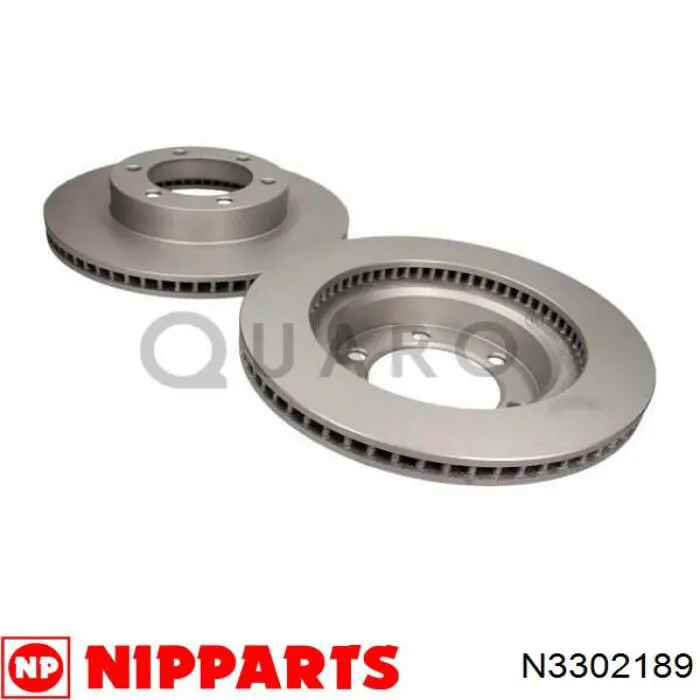 N3302189 Nipparts диск гальмівний передній
