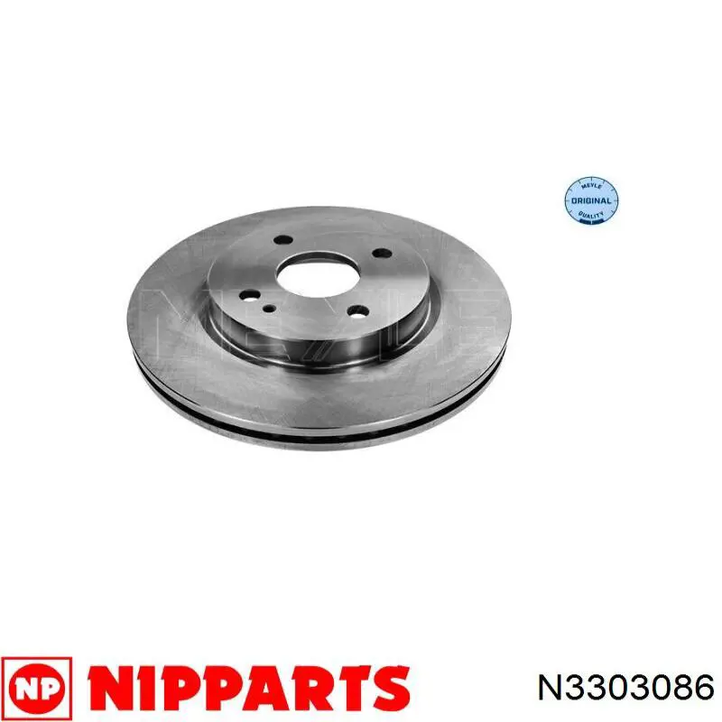 N3303086 Nipparts диск гальмівний передній