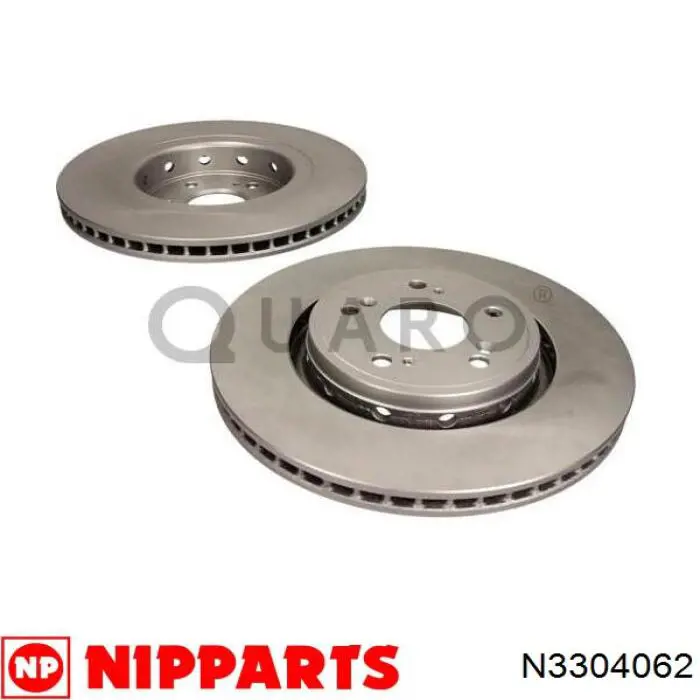 N3304062 Nipparts диск гальмівний передній