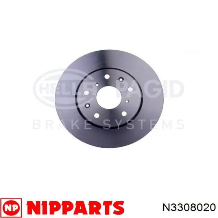 N3308020 Nipparts Гальмо дискове переднє