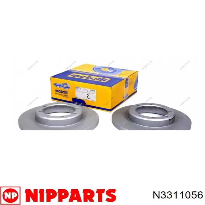 Задні дискові гальма Nipparts N3311056 ціна, від 51.49 USD