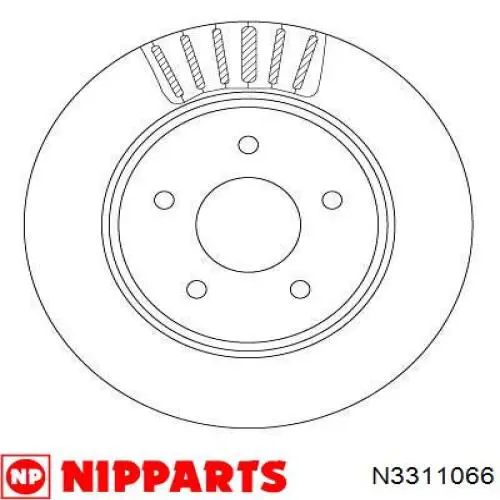 Задні дискові гальма Nipparts N3311066 ціна, від 13.43 USD