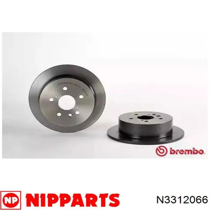 Гальмівні диски N3312066 Nipparts