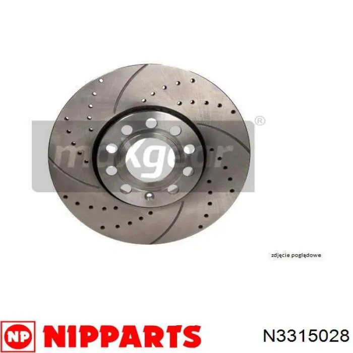 Гальмівні диски N3315028 Nipparts