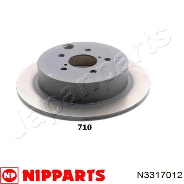 N3317012 Nipparts диск гальмівний задній