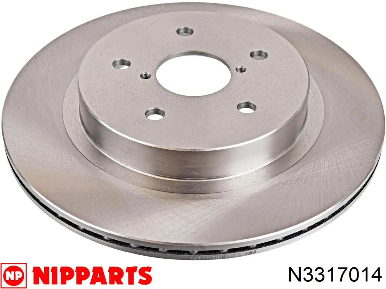 N3317014 Nipparts диск гальмівний задній