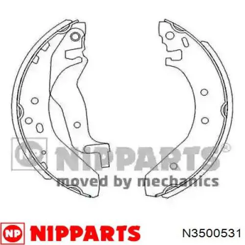 Колодки ручника N3500531 Nipparts