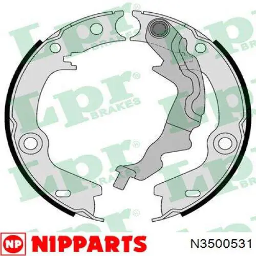 N3500531 Nipparts колодки ручника/стоянкового гальма