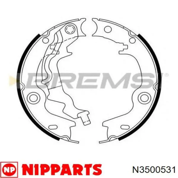 Колодки ручника 986487761 Bosch