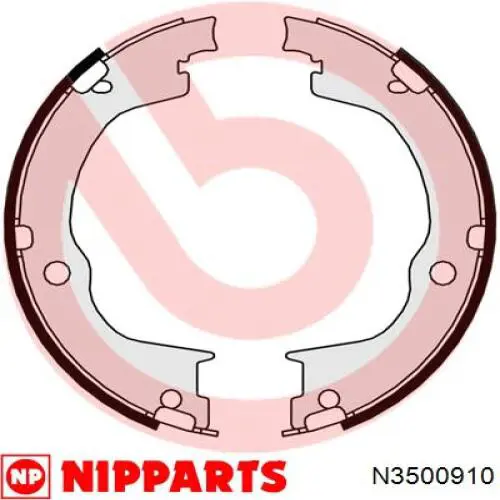Колодки ручника / стоянкового гальма Nipparts N3500910 ціна, від 22.38 USD