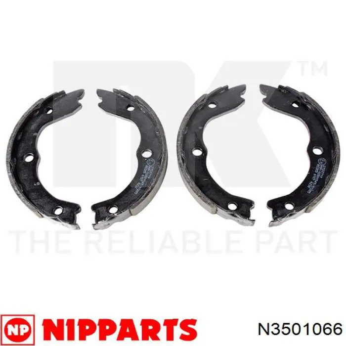 Колодки ручника / стоянкового гальма Nipparts N3501066 ціна, від 20.50 USD