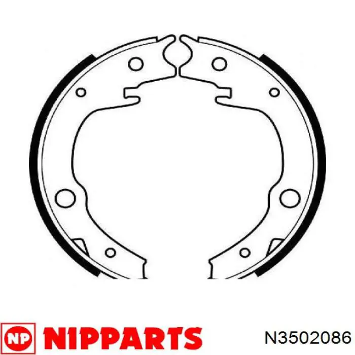 Колодки стоянкового гальма Nipparts N3502086