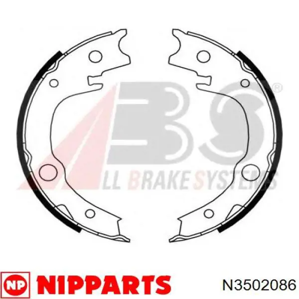 Купити N3502086 Nipparts Гальмівні колодки гальма стоянки