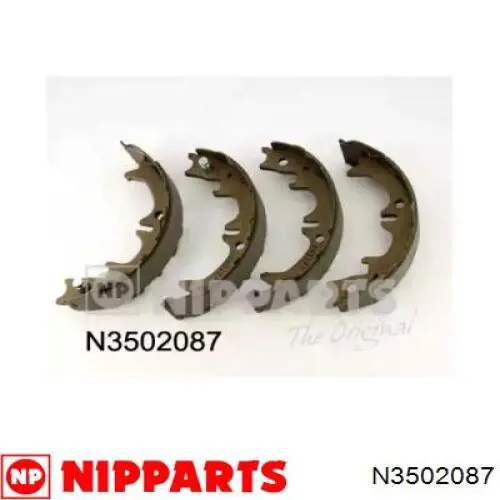 N3502087 Nipparts колодки ручника/стоянкового гальма