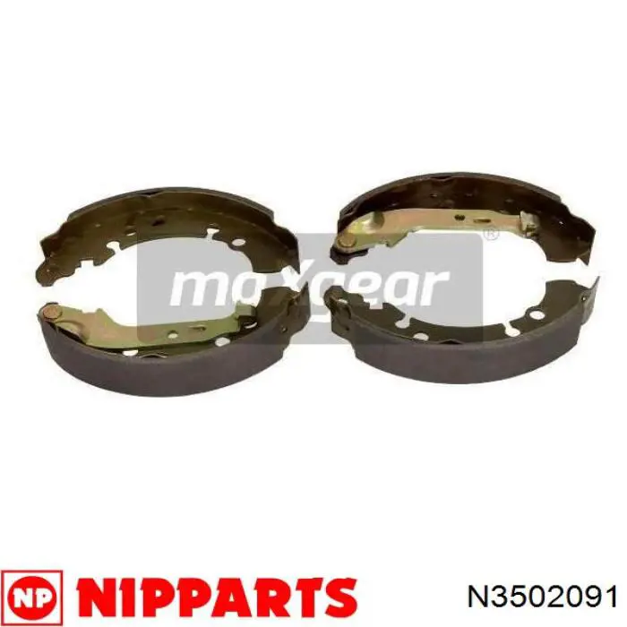 Колодки гальмові задні, барабанні N3502091 Nipparts