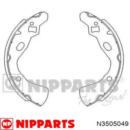 Колодки гальмові задні, барабанні Nipparts N3505049 ціна, від 24.49 USD