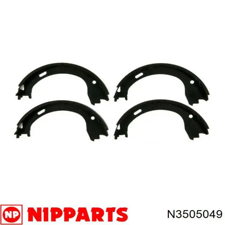 Купити N3505049 Nipparts Колодки гальмові задні, барабанні
