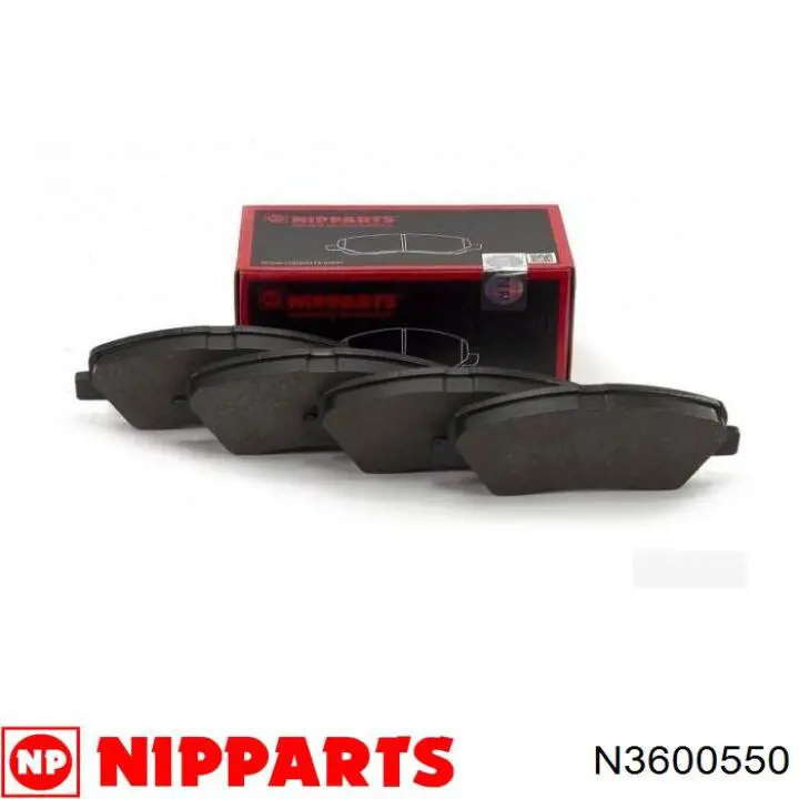 Колодки гальмівні передні, дискові N3600550 Nipparts