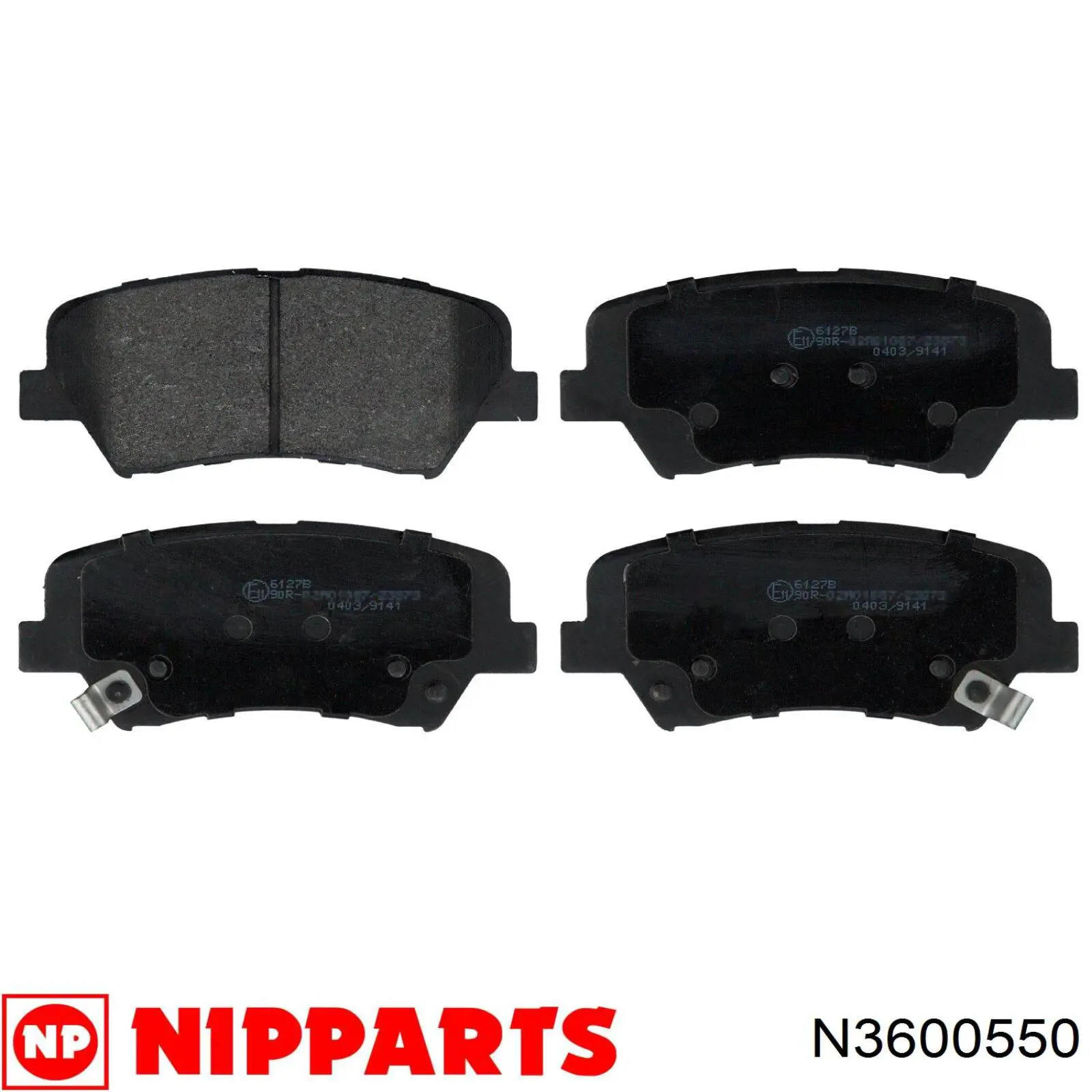 Гальмівні колодки Nipparts N3600550 ціна, від 22.80 USD