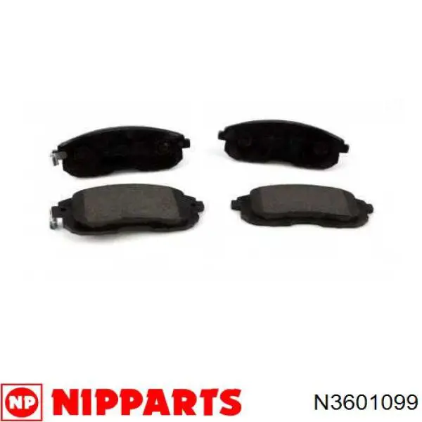 N3601099 Nipparts колодки гальмівні передні, дискові
