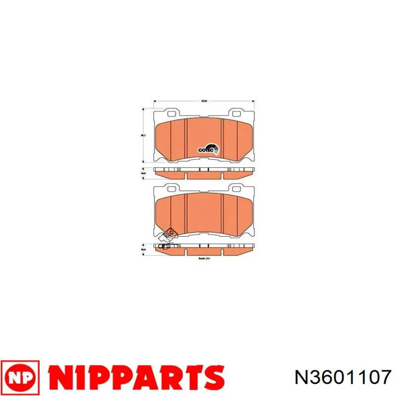 Передні тормозні колодки 986494707 Bosch