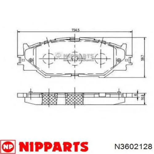 Передні тормозні колодки 446553040 Toyota