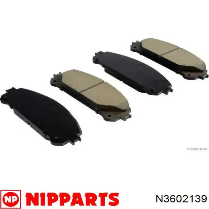 Гальмівні колодки Nipparts N3602139 ціна, від 33.12 USD