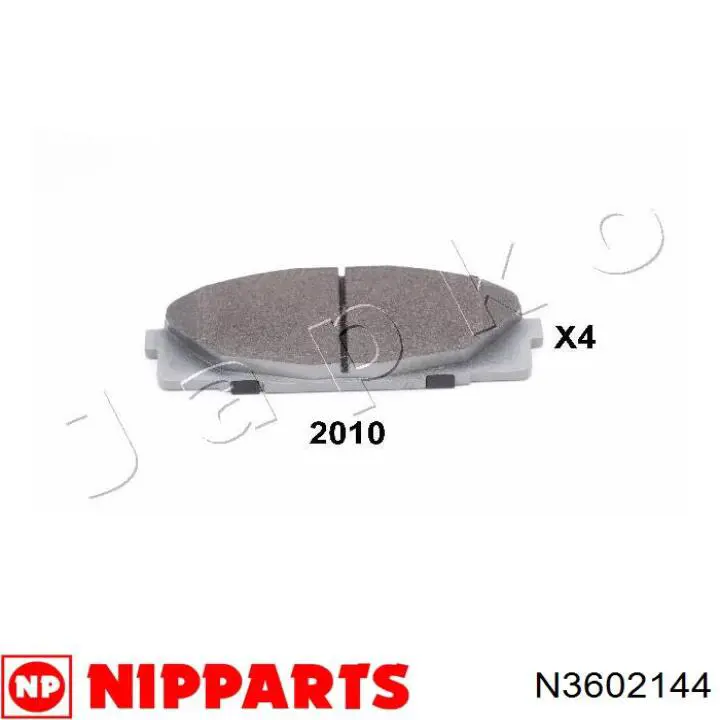 N3602144 Nipparts колодки гальмівні передні, дискові