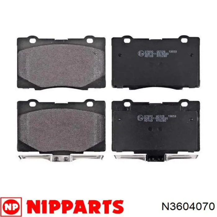 Купити N3604070 Nipparts Колодки гальмівні передні, дискові