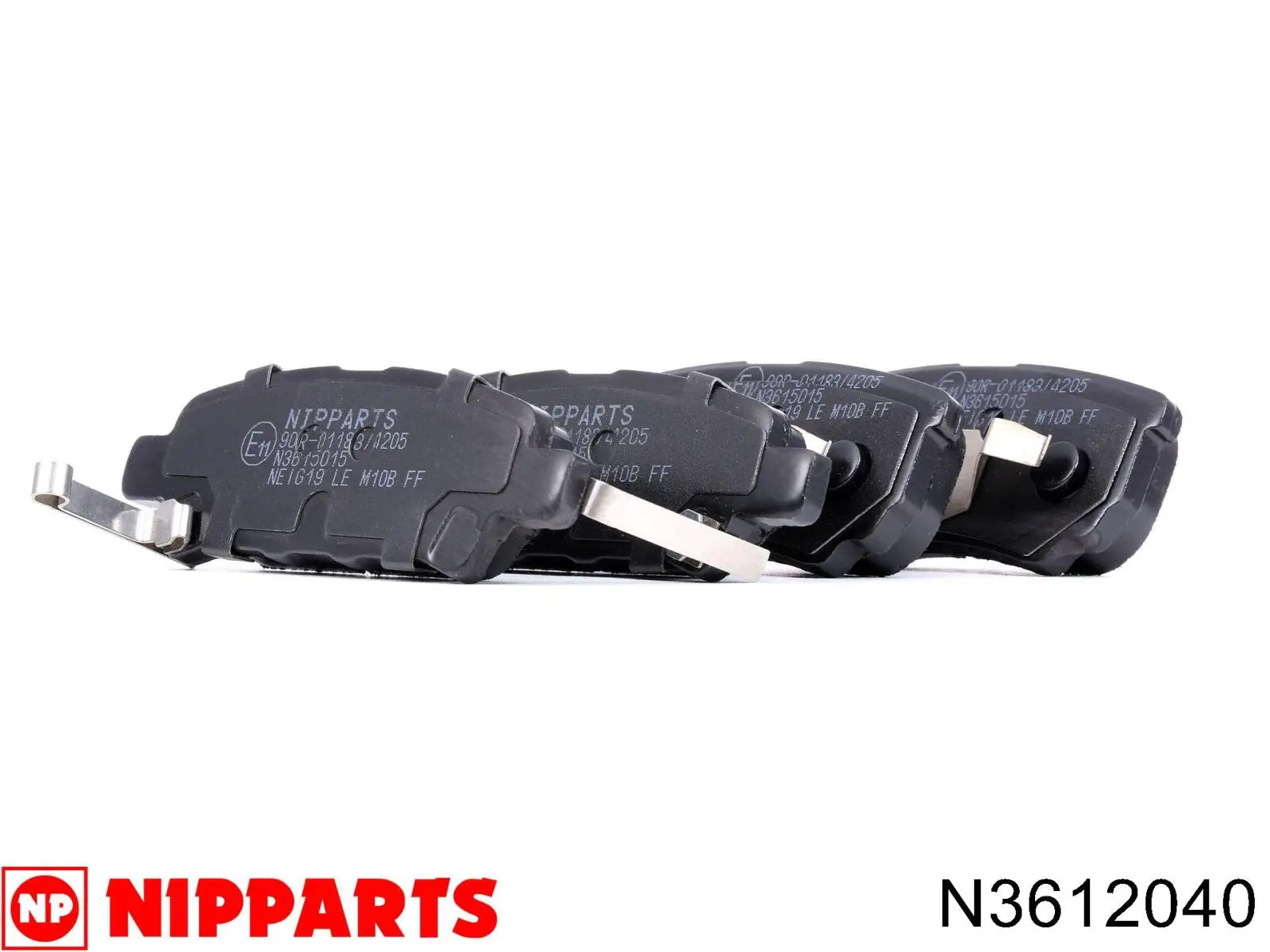 N3612040 Nipparts Колодки гальмівні задні, дискові