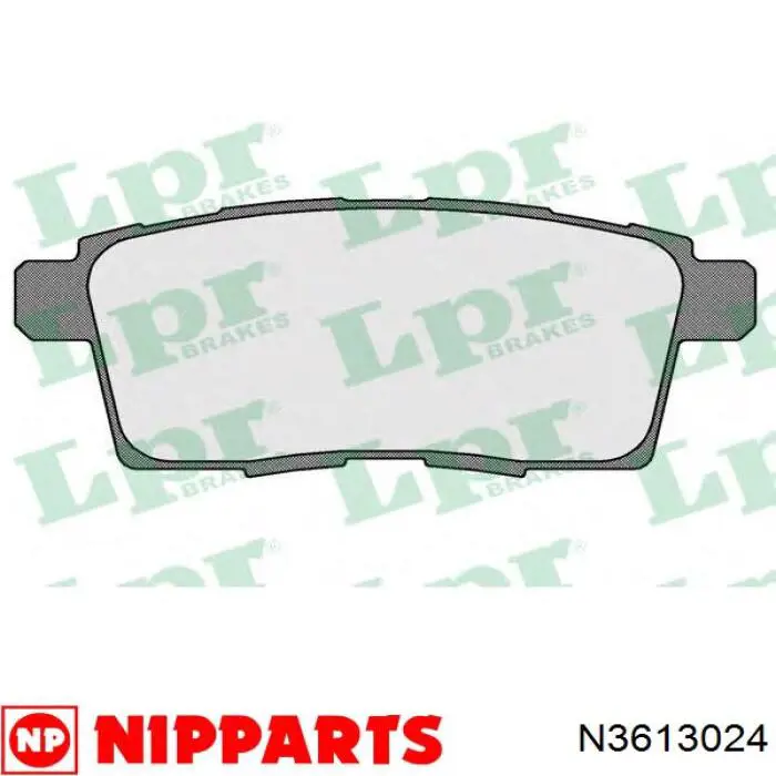 Задні дискові колодки Nipparts N3613024