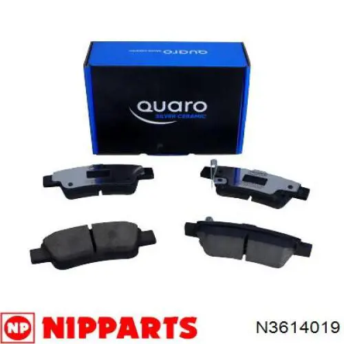 Задні гальмівні колодки Nipparts N3614019 ціна, від 22.83 USD