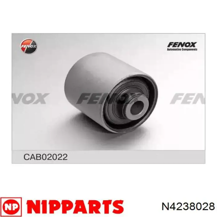 Купити N4238028 Nipparts Сайлентблок заднього поздовжнього нижнього важеля
