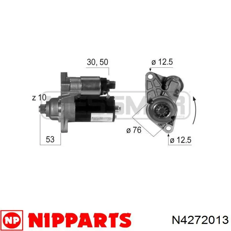Купити N4272013 Nipparts Подушка стабілізатора передня