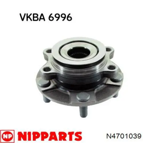 Маточина колеса передня Nipparts N4701039 ціна, від 52.68 USD
